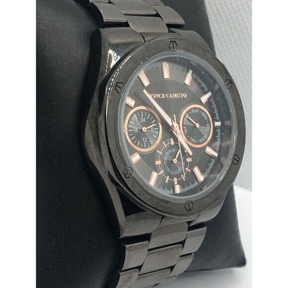 Vince Camuto Unisex Stainless Steel Analog Grey Dial Quartz Genuine Watch OP250 - Picture 3 of 9
